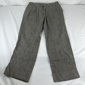 Lauren Ralph Lauren Suit Dress Pants 100% Wool Laine Plaid Tartan 35 X 30 Vtg